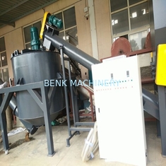 Waste PE PP Film Plastic Washing Recycling Machine PLC Control Stainless Steel Material