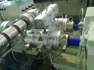Double Outlet PVC Pipe Extrusion Line , ABB Inverter PPR Pipe Extrusion Machine