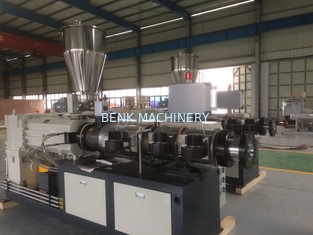 Conical Double Screw Extruder PVC Sheet Extrusion Line , Plastic Extrusion Equipment