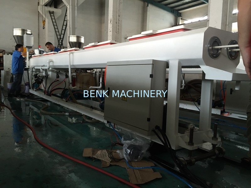 Double Outlet PVC Small Pipe Extrusion Line , Plastic Tube Extrusion Machine